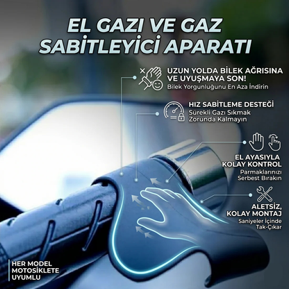 Motosiklet El Freni Ve Gaz Sabitleme