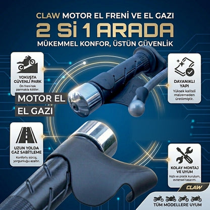 Motosiklet El Freni Ve Gaz Sabitleme